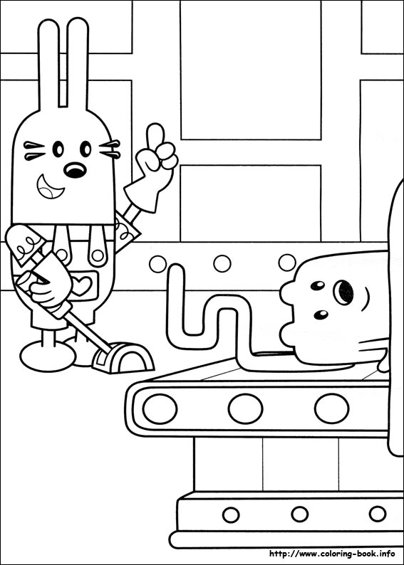 Wow Wow Wubbzy coloring picture