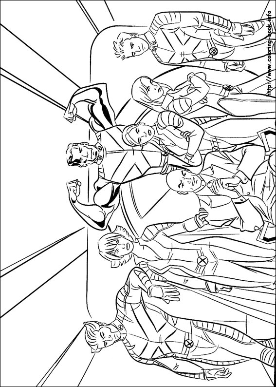 X-Men coloring picture