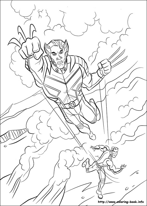 X-Men coloring picture