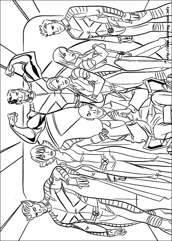 X-Men coloring picture