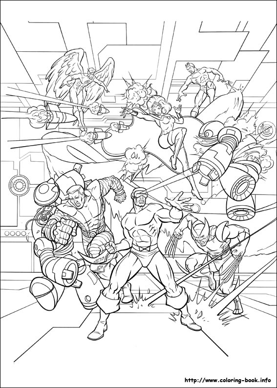 X-Men coloring picture