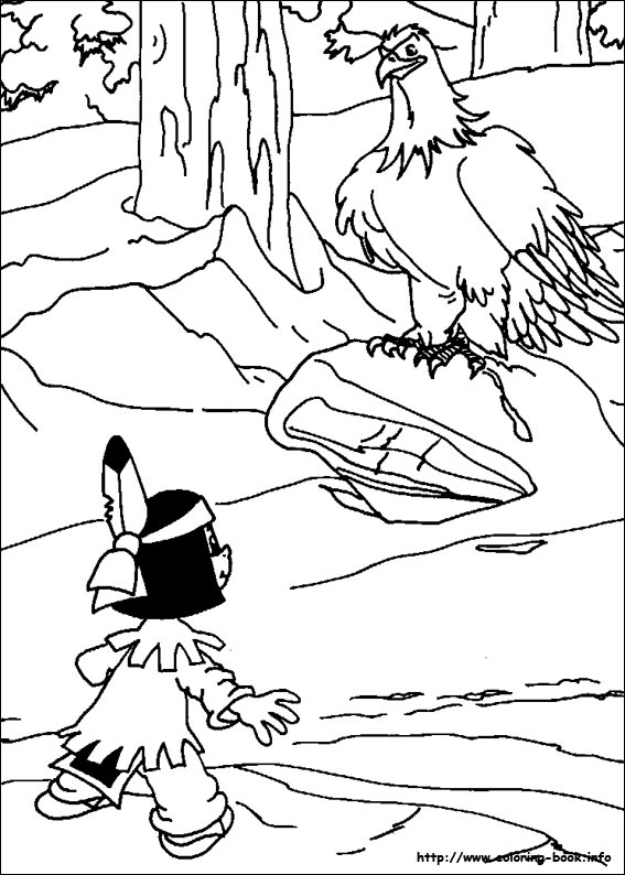 Yakari coloring picture