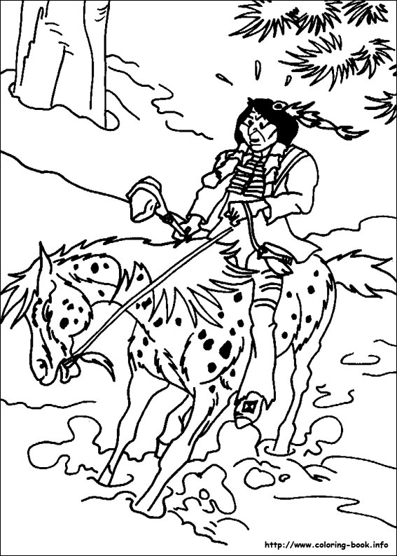 Yakari coloring picture