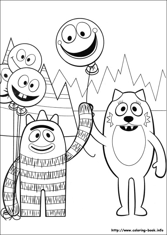 Yo Gabba Gabba! coloring picture