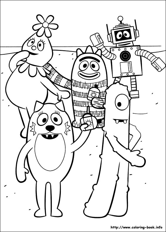 yo gaba gaba coloring pages - photo #21