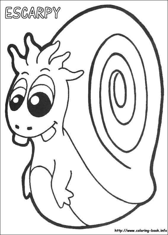 Yokomon coloring picture