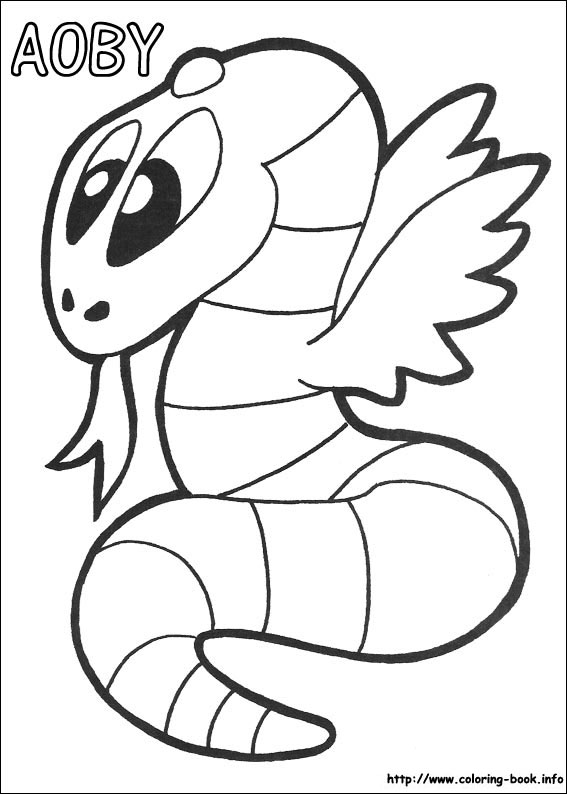 Yokomon coloring picture