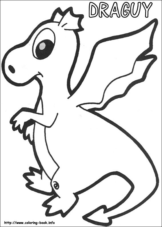 Yokomon coloring picture