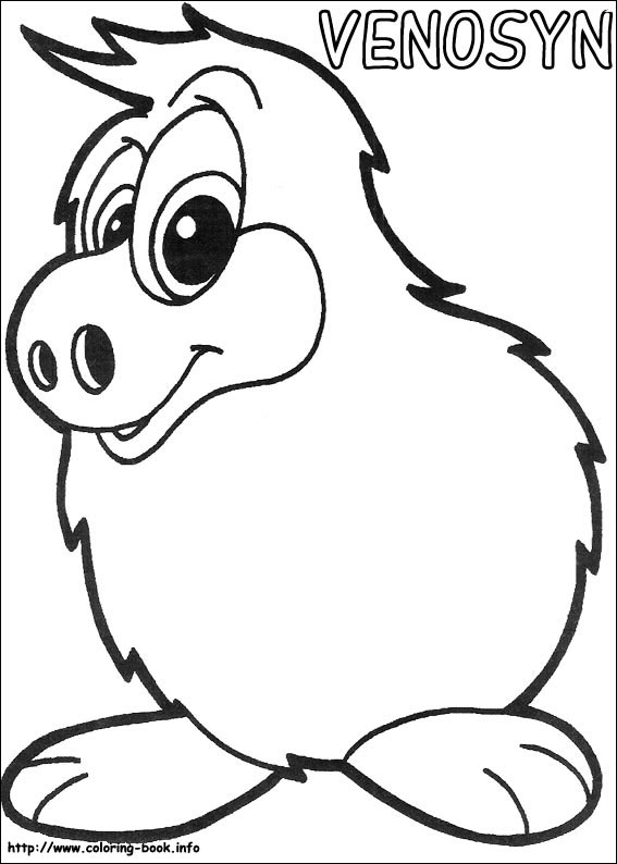 Yokomon coloring picture