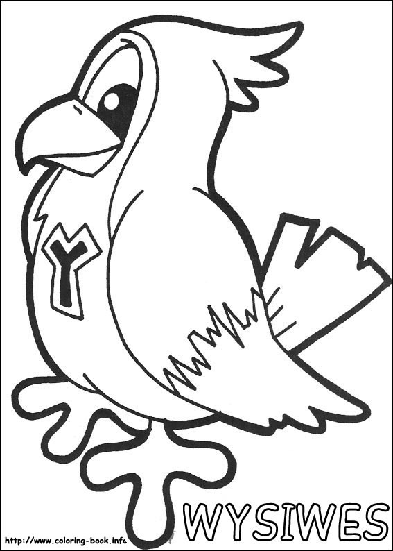 Yokomon coloring picture