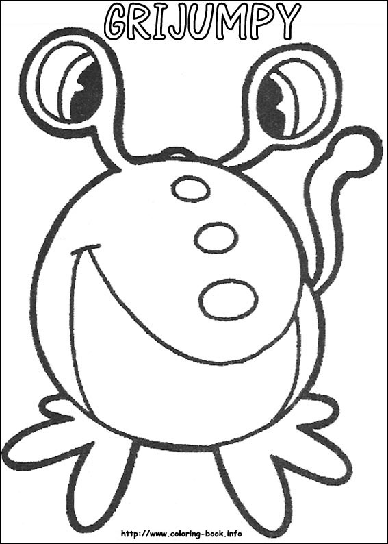 Yokomon coloring picture