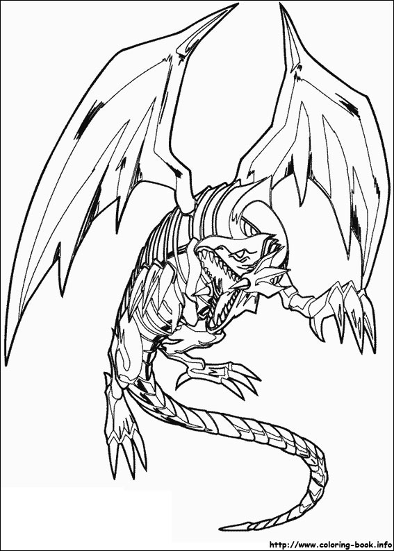 Yu-Gi-Oh coloring picture