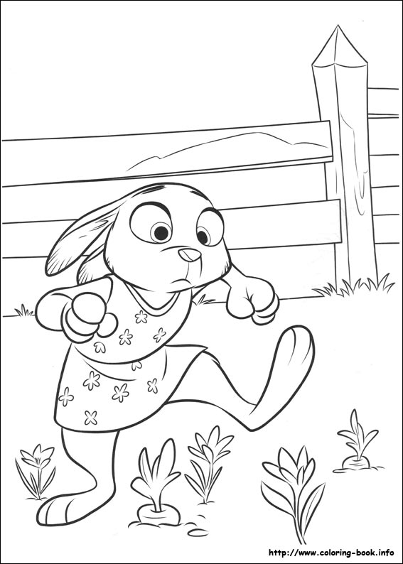 Zootopia coloring picture