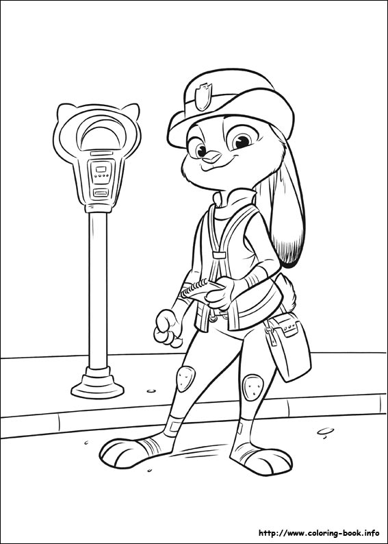 Zootopia coloring picture