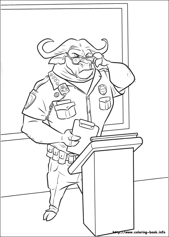 Zootopia coloring picture