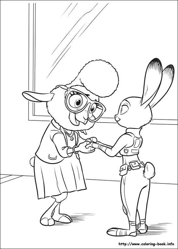 Zootopia coloring picture