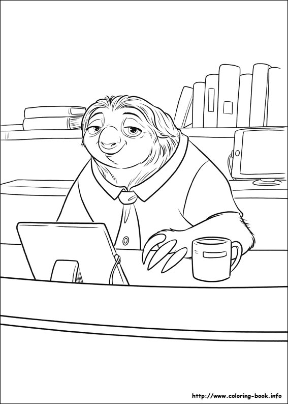 Zootopia coloring picture