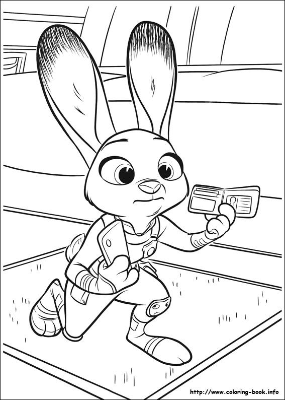 Zootopia coloring picture