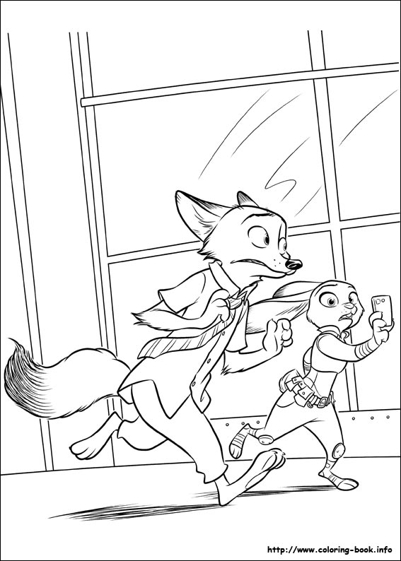 Zootopia coloring picture