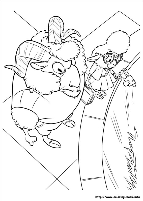 Zootopia coloring picture