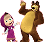 Masha and the Bear coloring pages