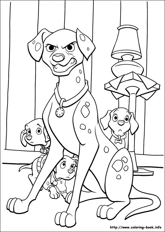 102 Dalmatians coloring picture