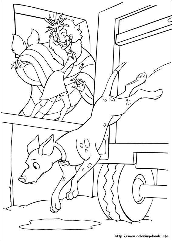 102 Dalmatians coloring picture