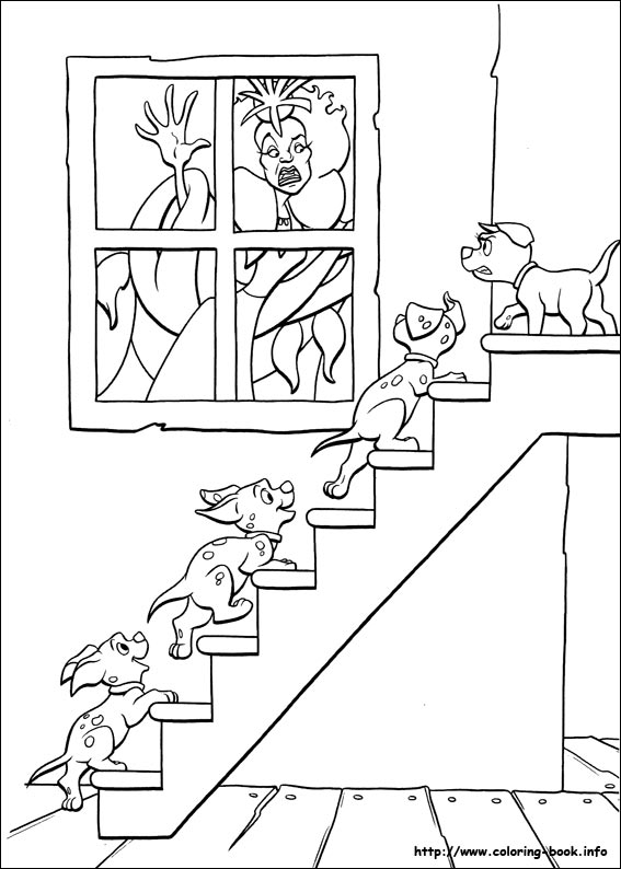 102 Dalmatians coloring picture