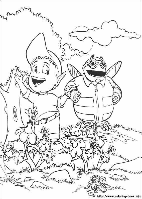 Adiboo coloring picture