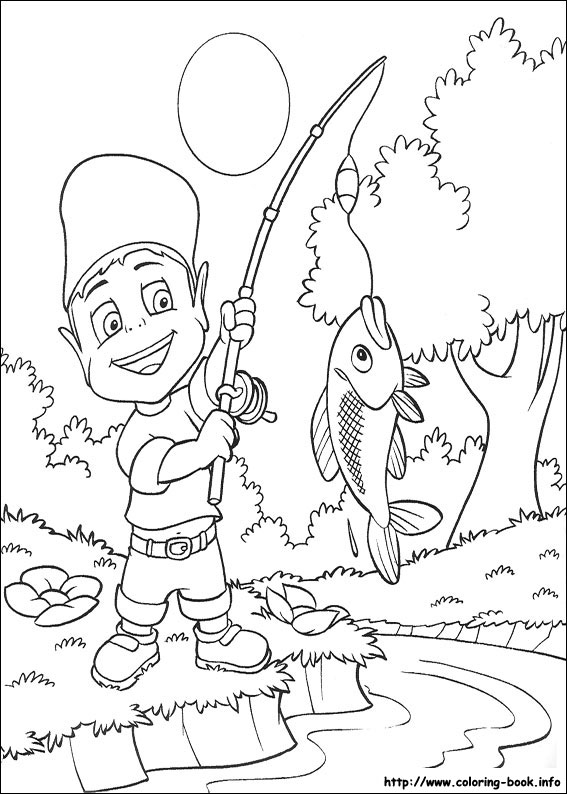 Adiboo coloring picture