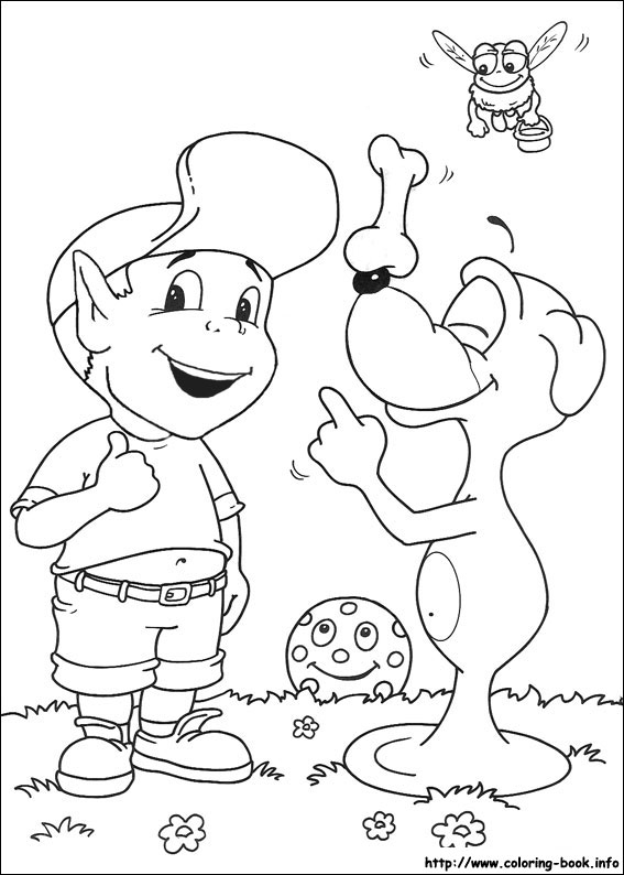 Adiboo coloring picture