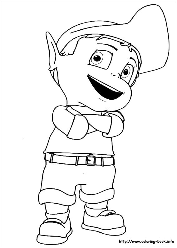 Adiboo coloring picture