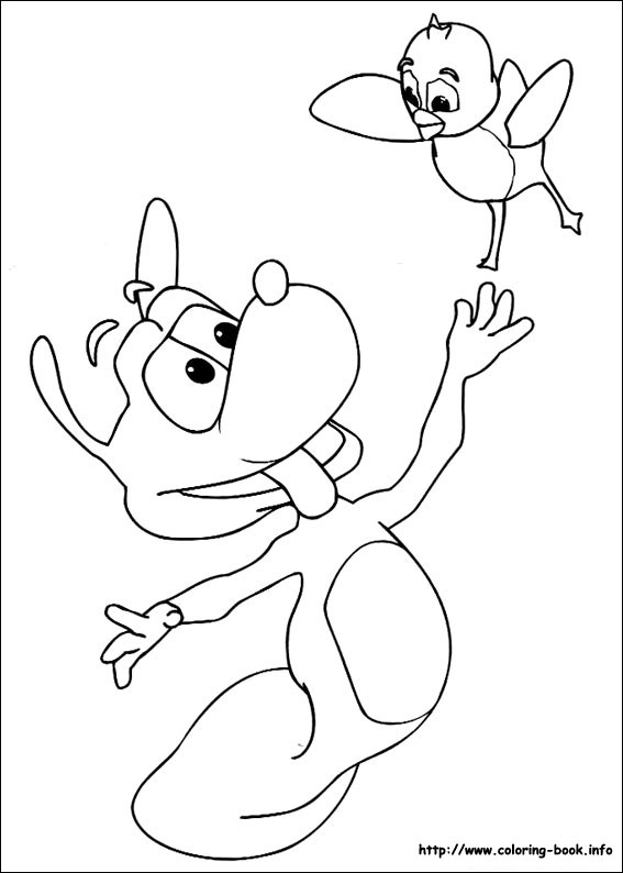 Adiboo coloring picture