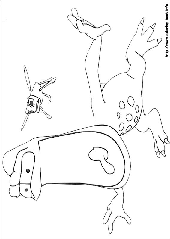 Adiboo coloring picture