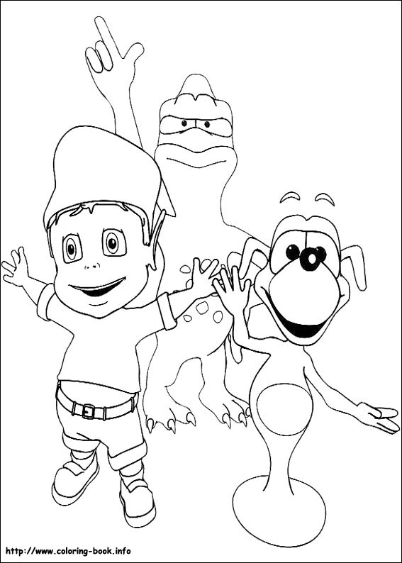 Adiboo coloring picture