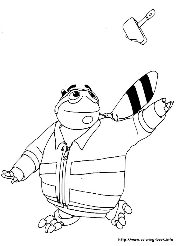 Adiboo coloring picture