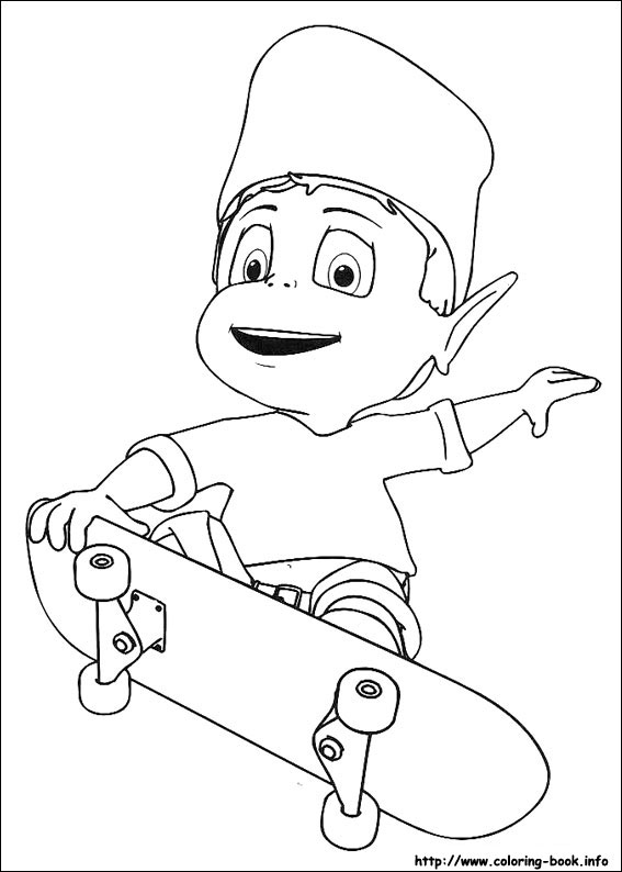 Adiboo coloring picture