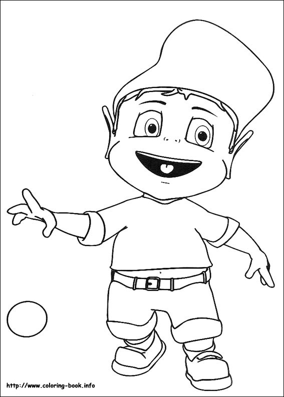 Adiboo coloring picture