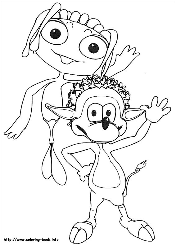 Adiboo coloring picture