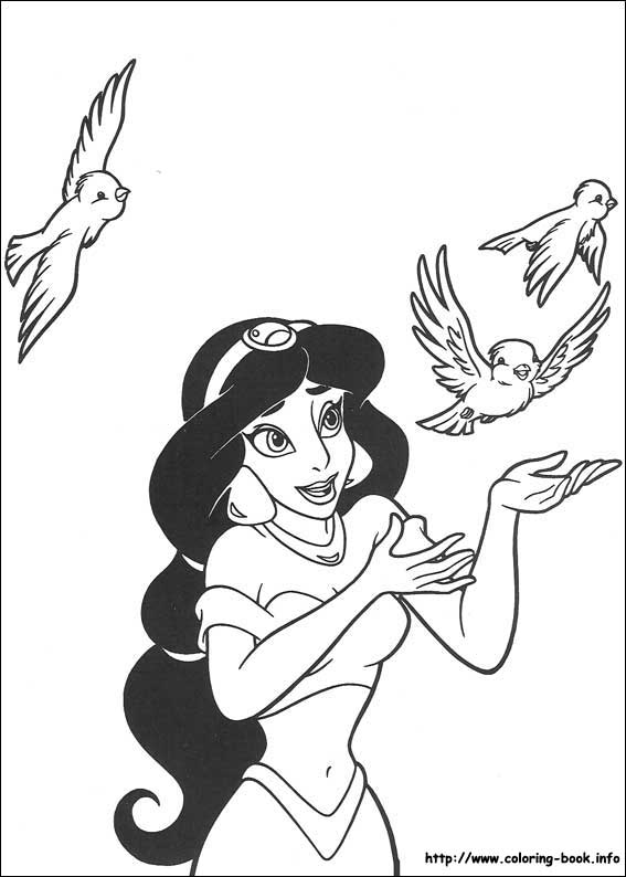 Aladdin coloring picture