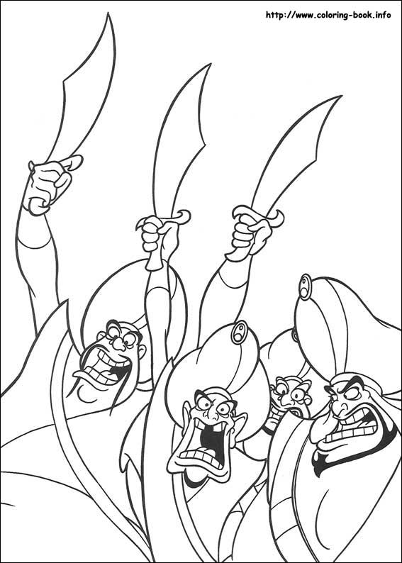 Aladdin coloring picture