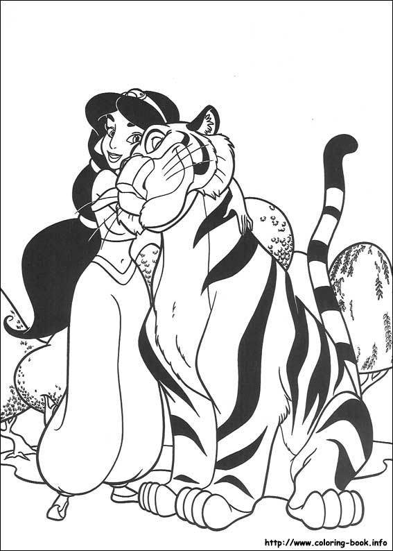 Aladdin coloring picture