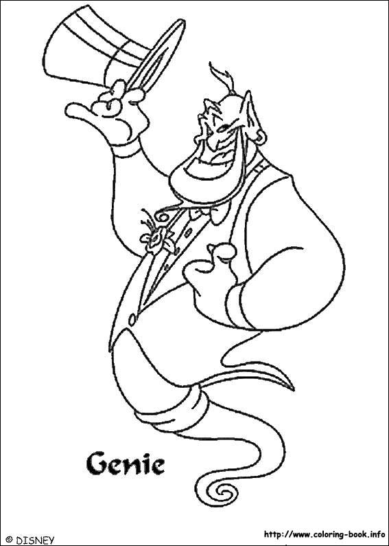 Aladdin coloring picture