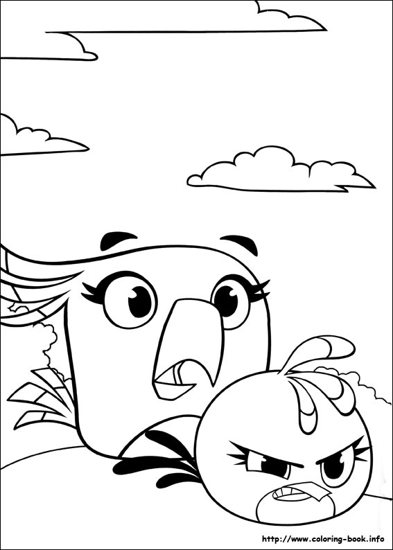 Angry Birds Stella coloring picture