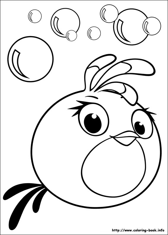 Angry Birds Stella coloring picture