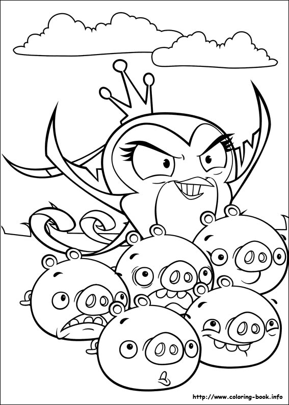 Angry Birds Stella coloring picture