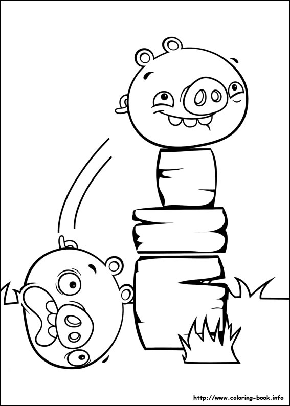 Angry Birds Stella coloring picture