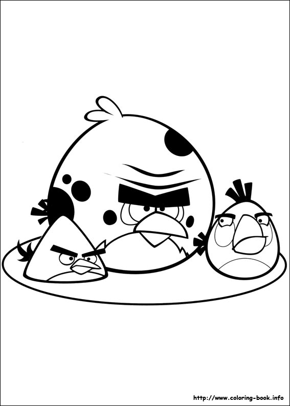 Angry Birds coloring picture