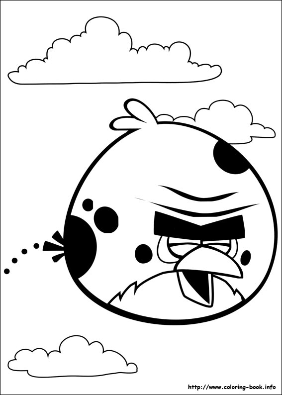 Angry Birds coloring picture