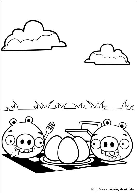 Angry Birds coloring picture